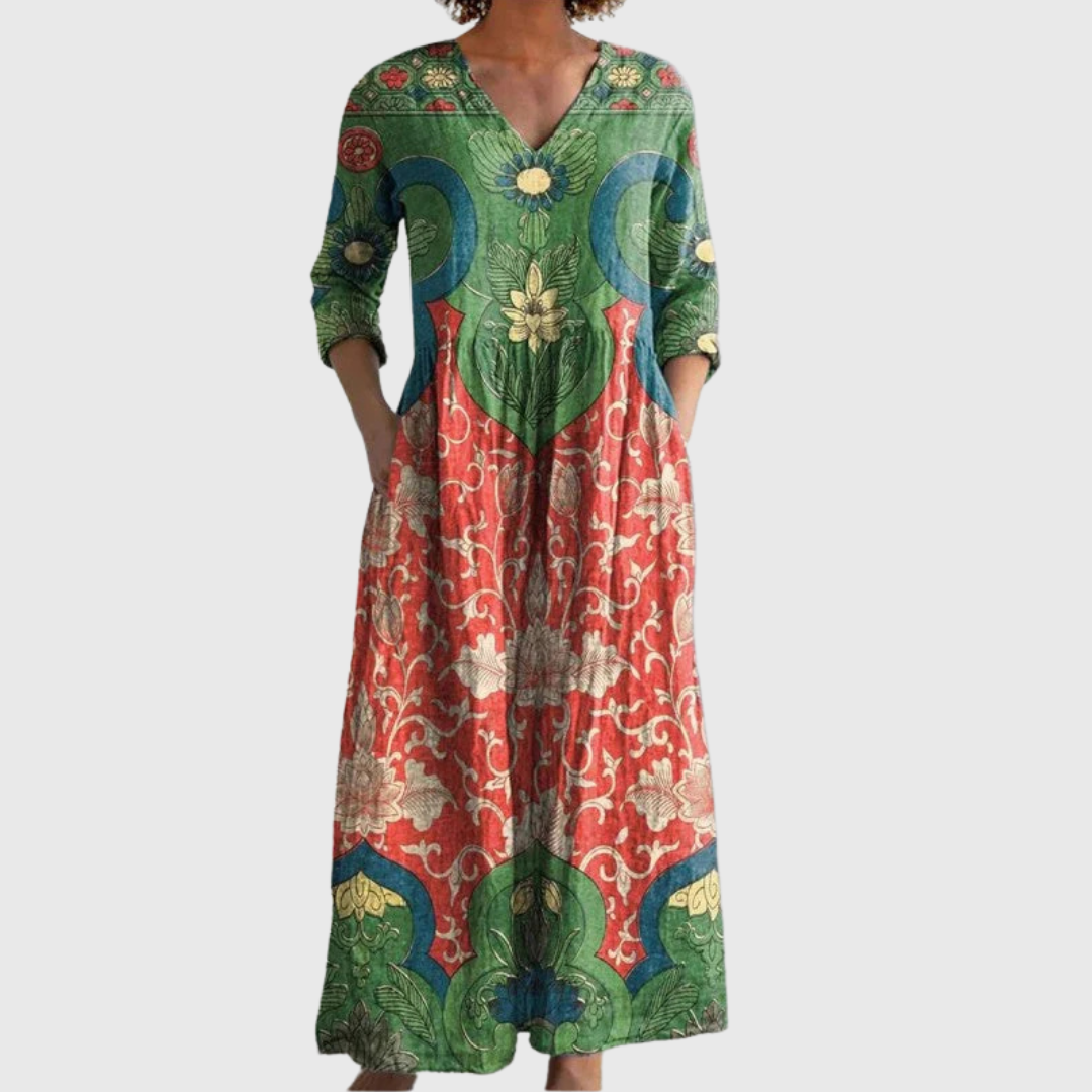 Riley | Vintage Floral Maxi Dress