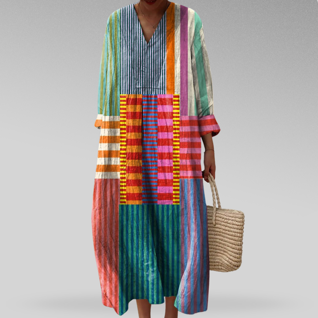 Seraphina | Elegant Geometric Dress