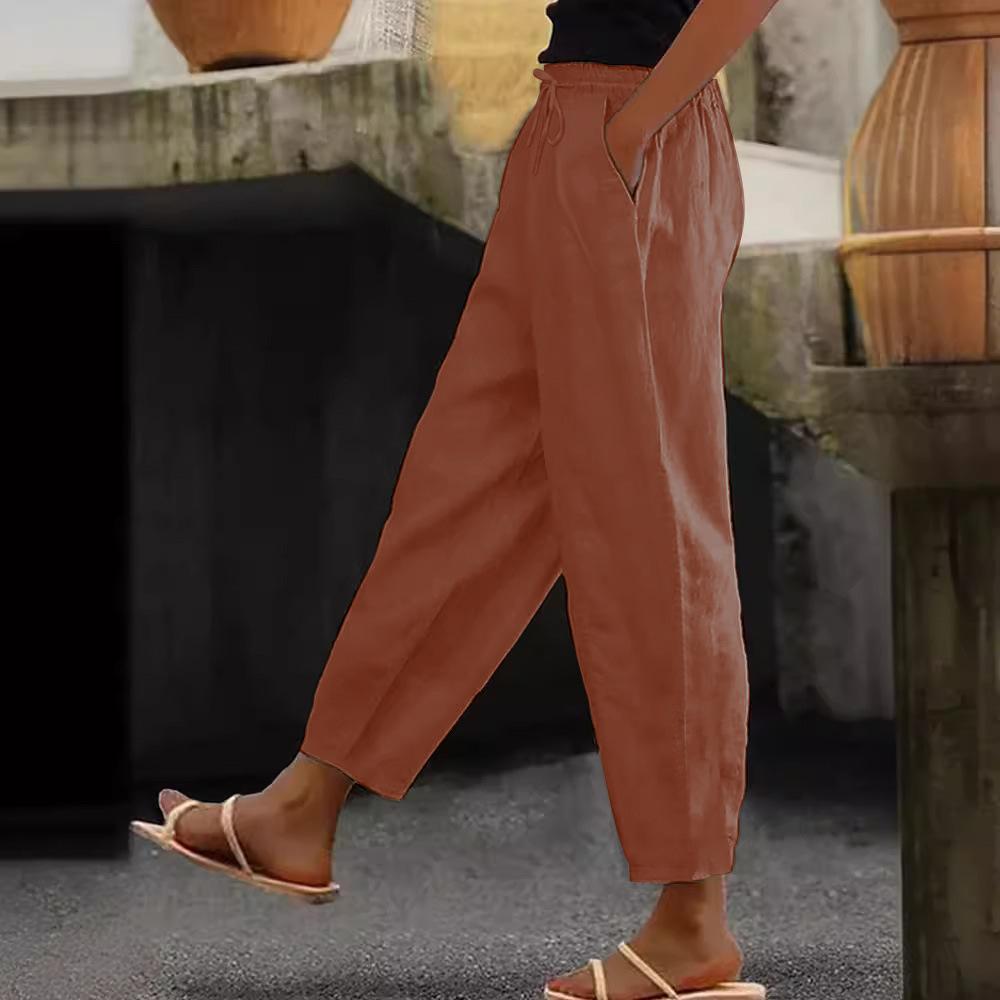 Ivy | Cotton Linen Casual Pants