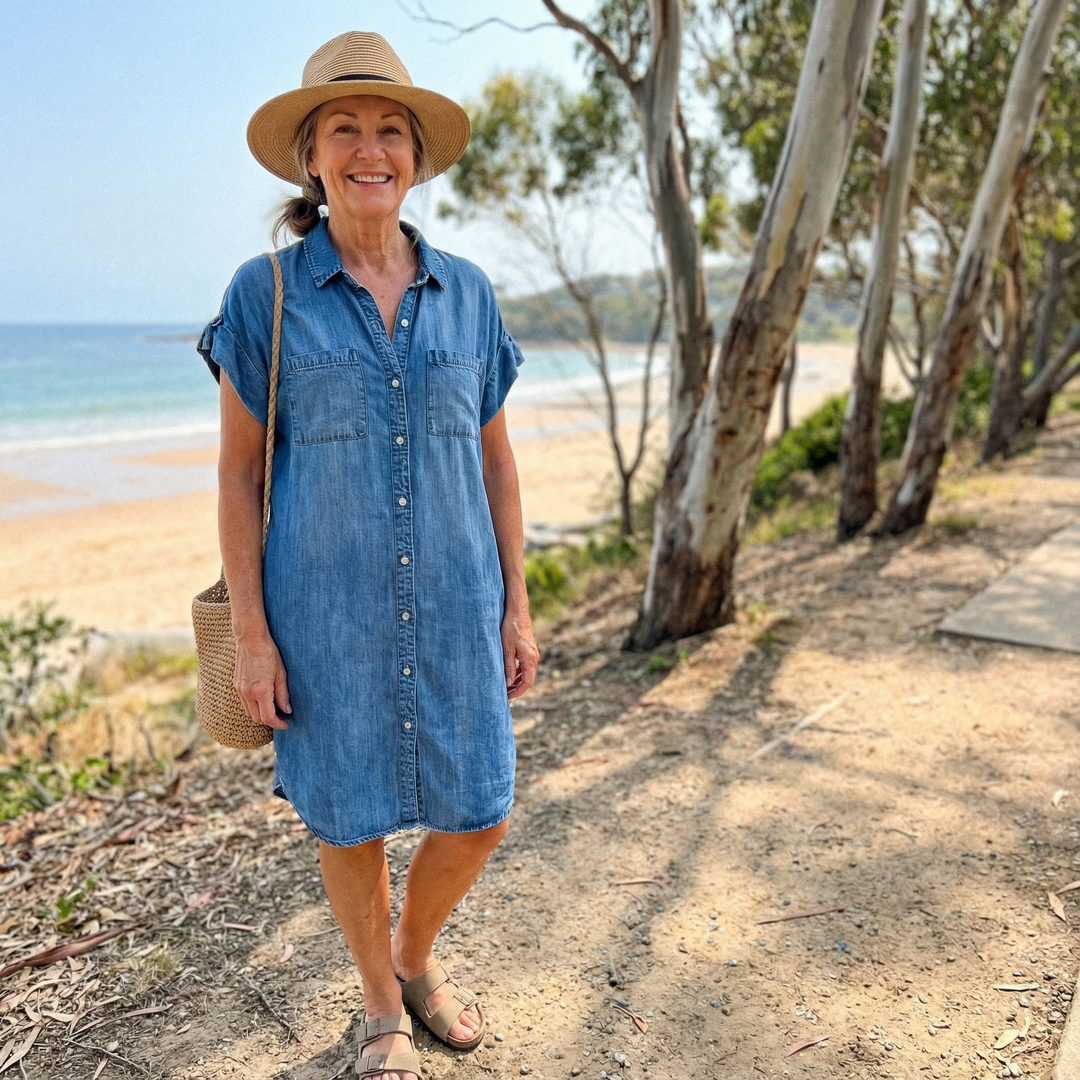 Marlee | Casual Denim Print Dress