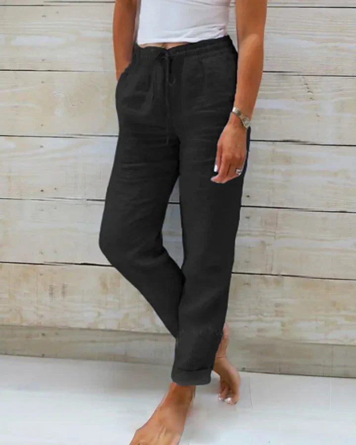 Eleonor | Comfortable Cotton Stretch Pants