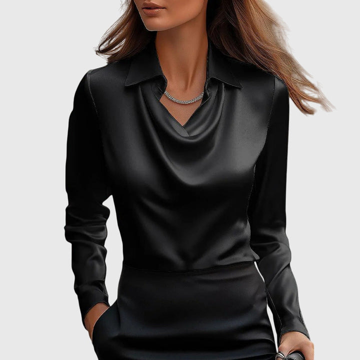Caroline | Pleated Neckline Blouse