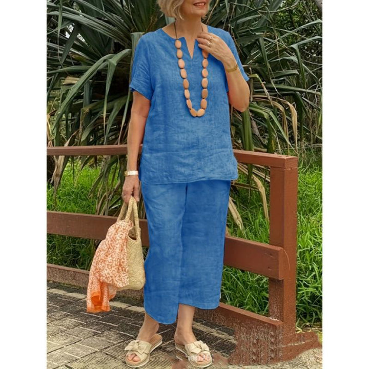 Isla | Linen Wide-Leg Set