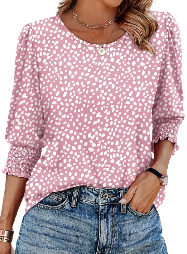 Emily | Printed Charm Top