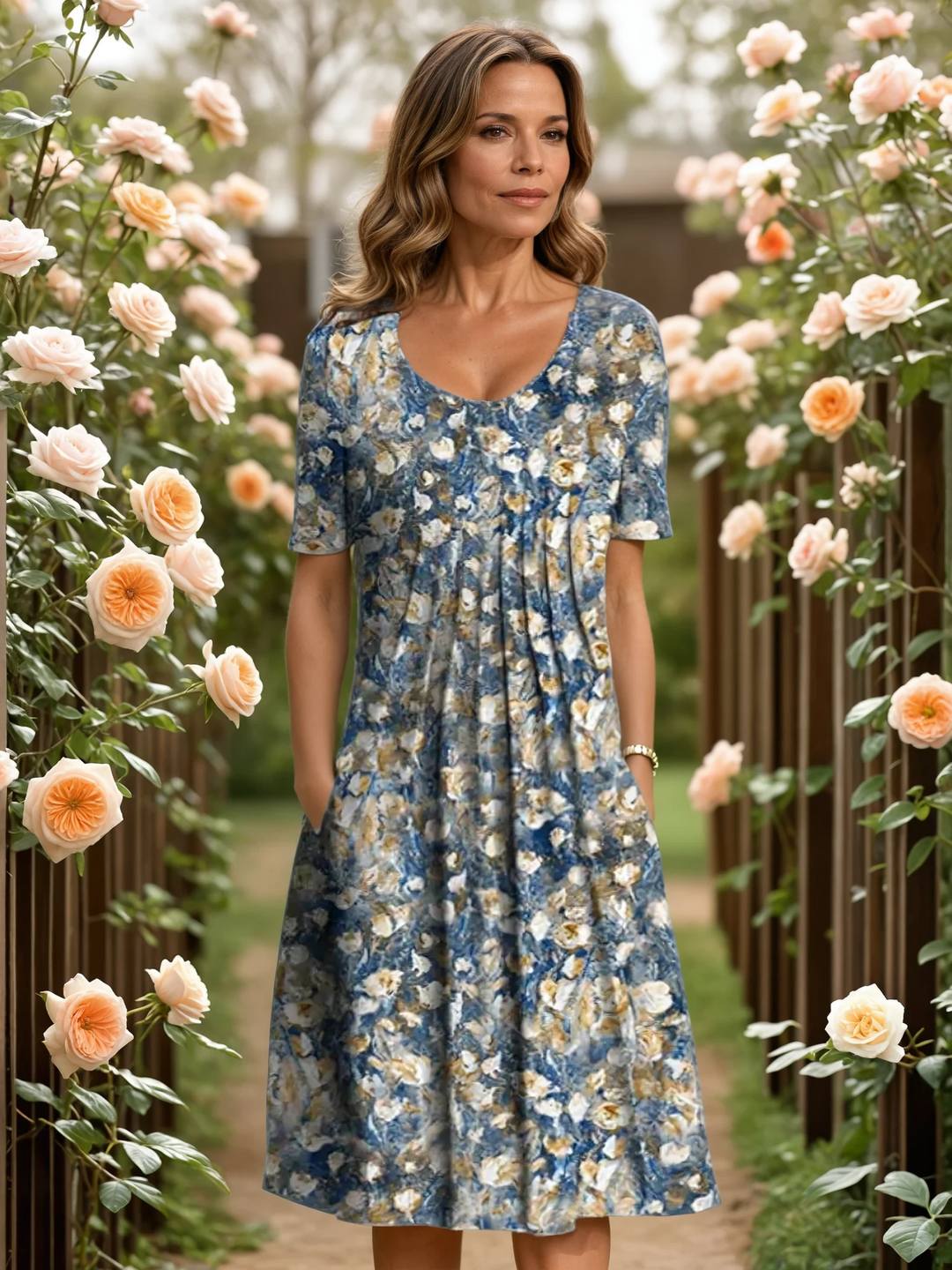 Ella | Elegant Dress with Tummy Coverage