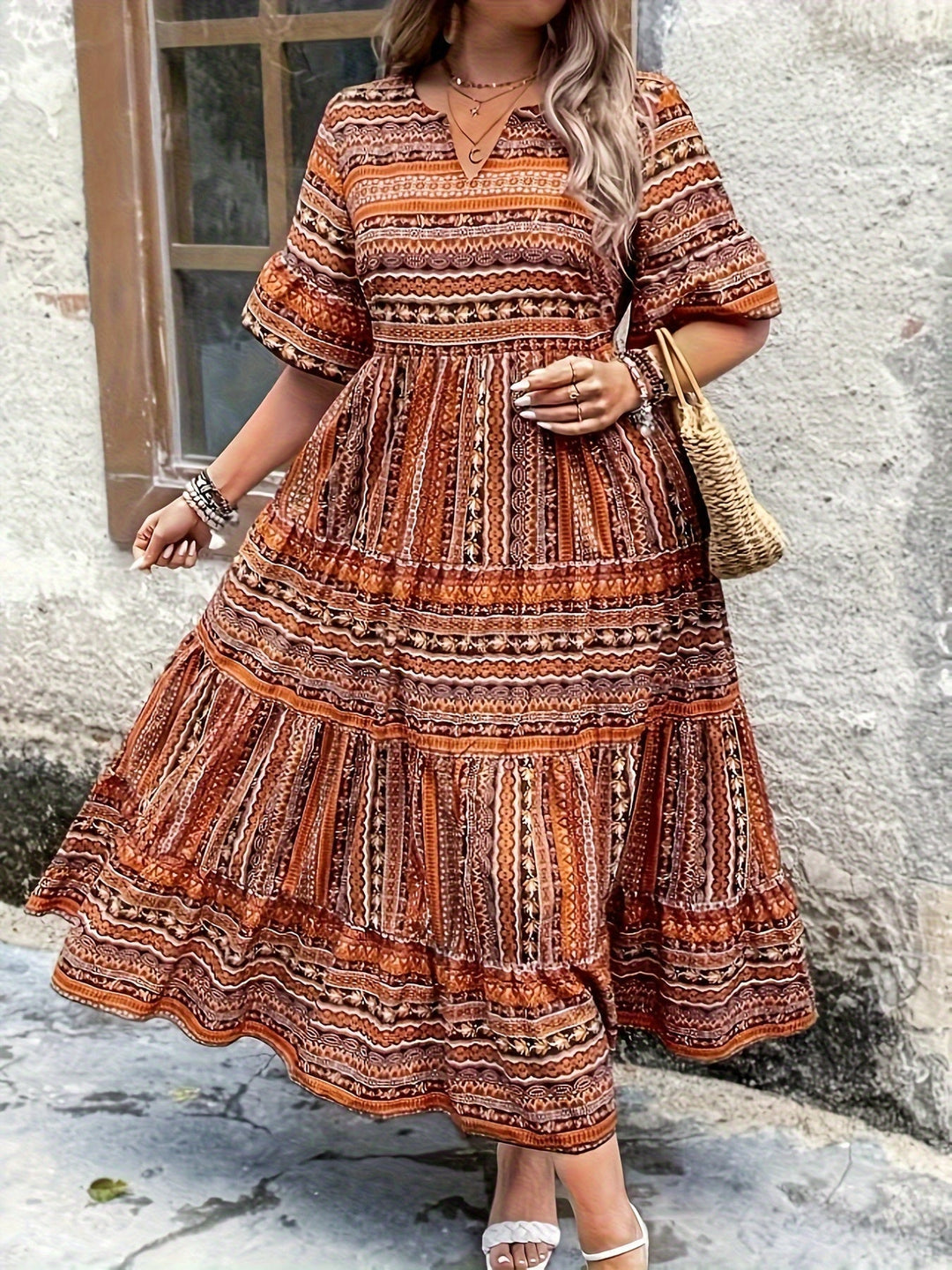 Marina | Ethnic Flowy Dress