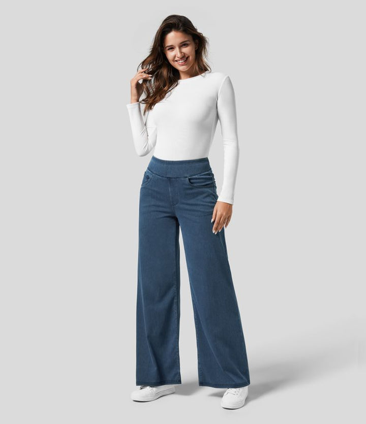 Solana | Comfy Elastic High-Waist Pants