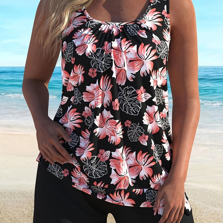 Clara | Floral Print Tankini Set