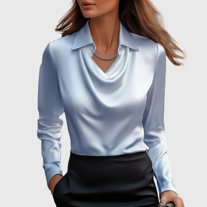 Caroline | Pleated Neckline Blouse