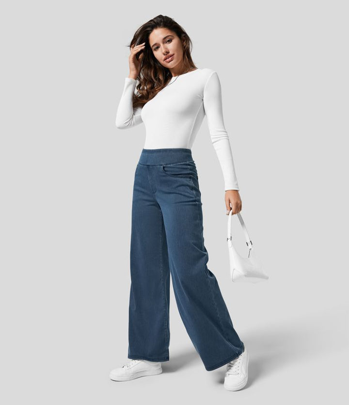 Solana | Comfy Elastic High-Waist Pants