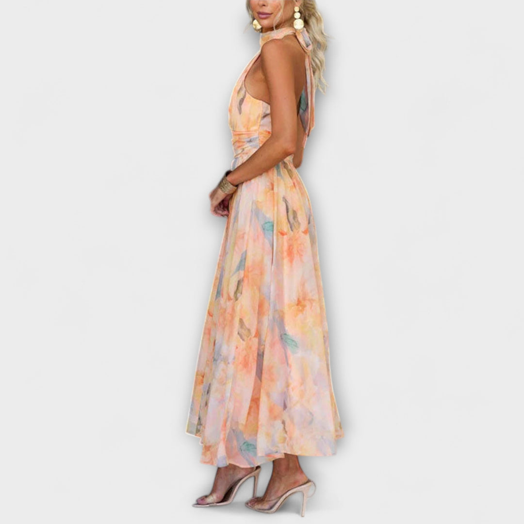 Azalea | Halter-Neck Maxi Dress
