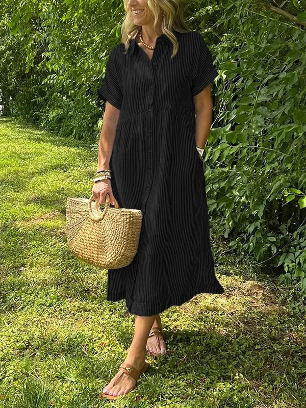 Mia | Elegant Striped Dress