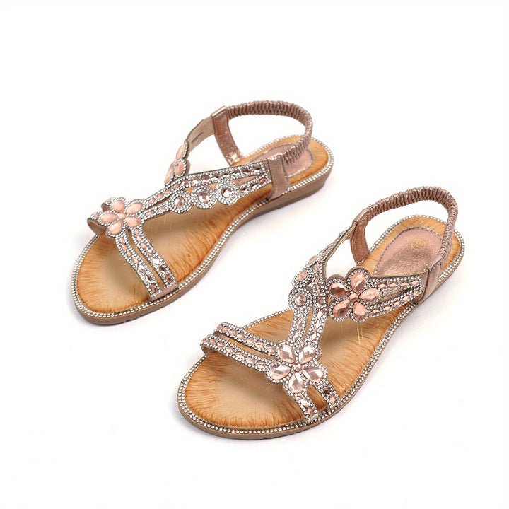 Londyn | Glitter Rhinestone Decor Sandals