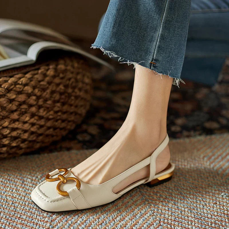 Riley | Elegant Orthopedic Square Heel Sandals