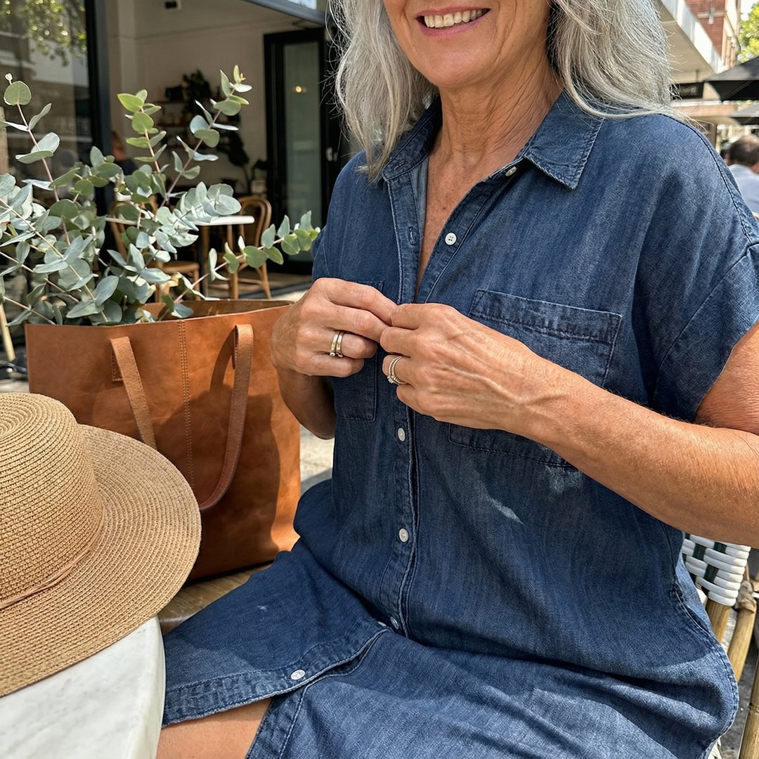 Marlee | Casual Denim Print Dress