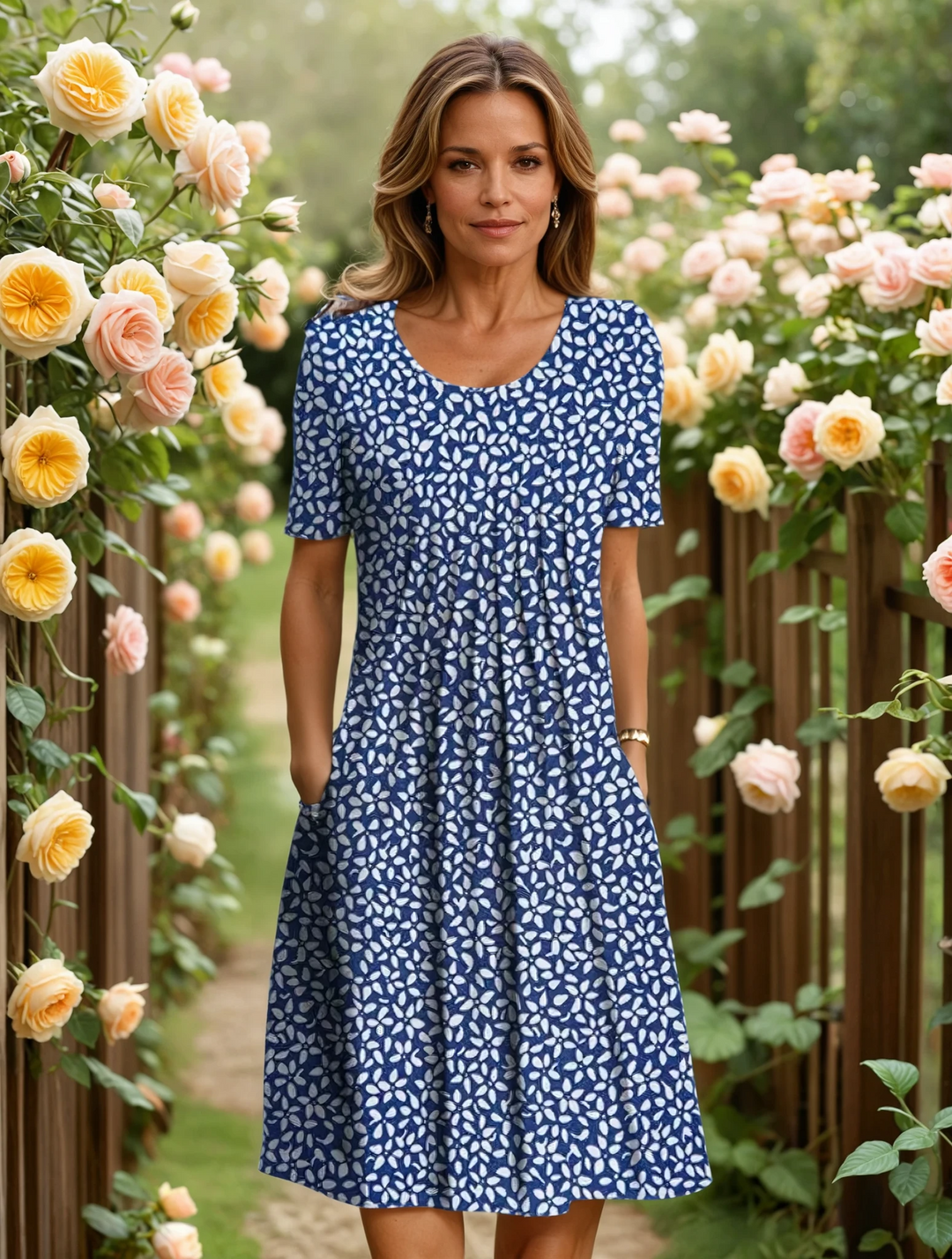 Ella | Elegant Dress with Tummy Coverage
