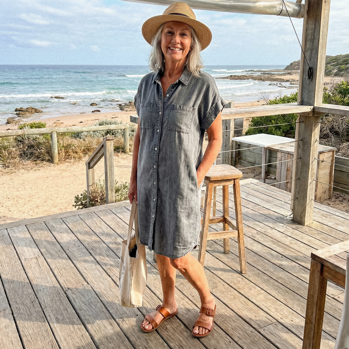 Marlee | Casual Denim Print Dress