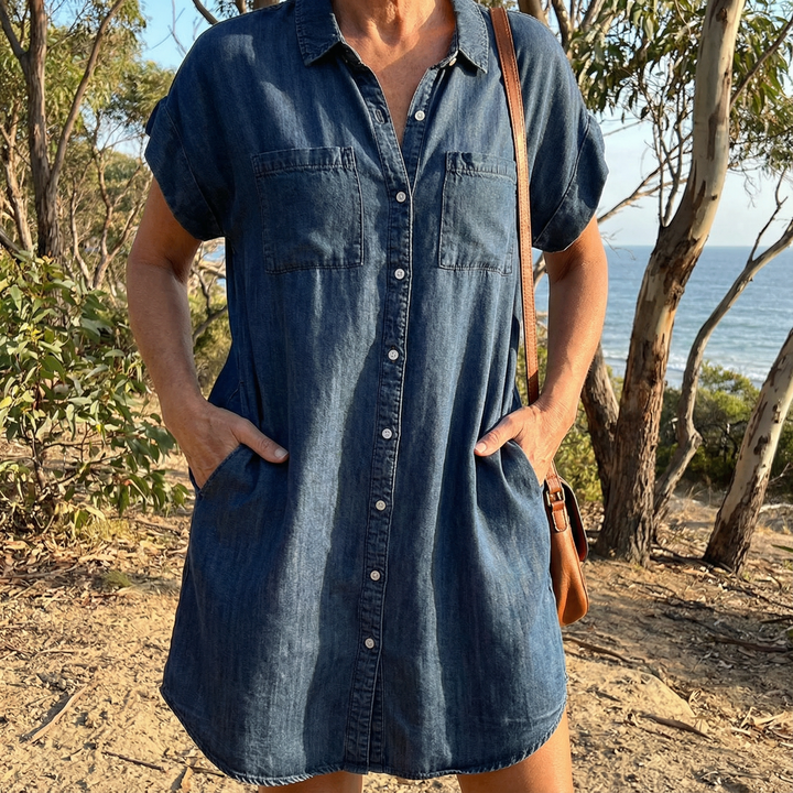 Marlee | Casual Denim Print Dress