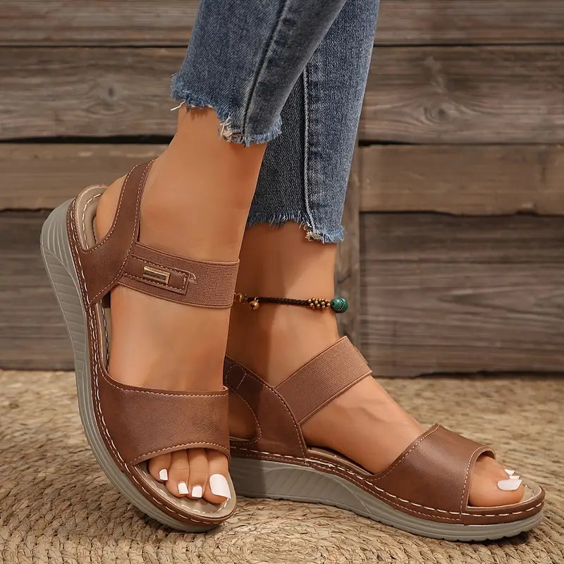 Paige | Comfort Cushioned Wedge Sandals