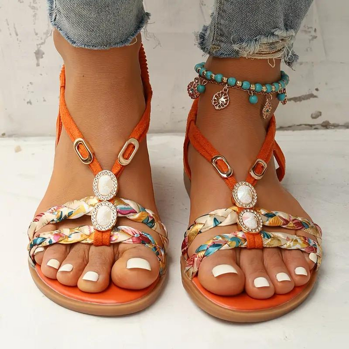 Charlotte | Bohemian Flat Sandals
