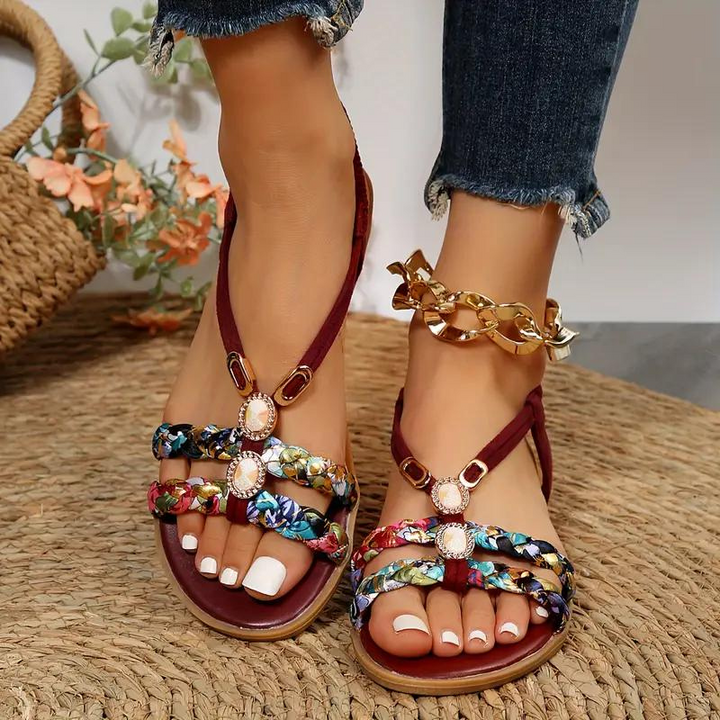 Charlotte | Bohemian Flat Sandals