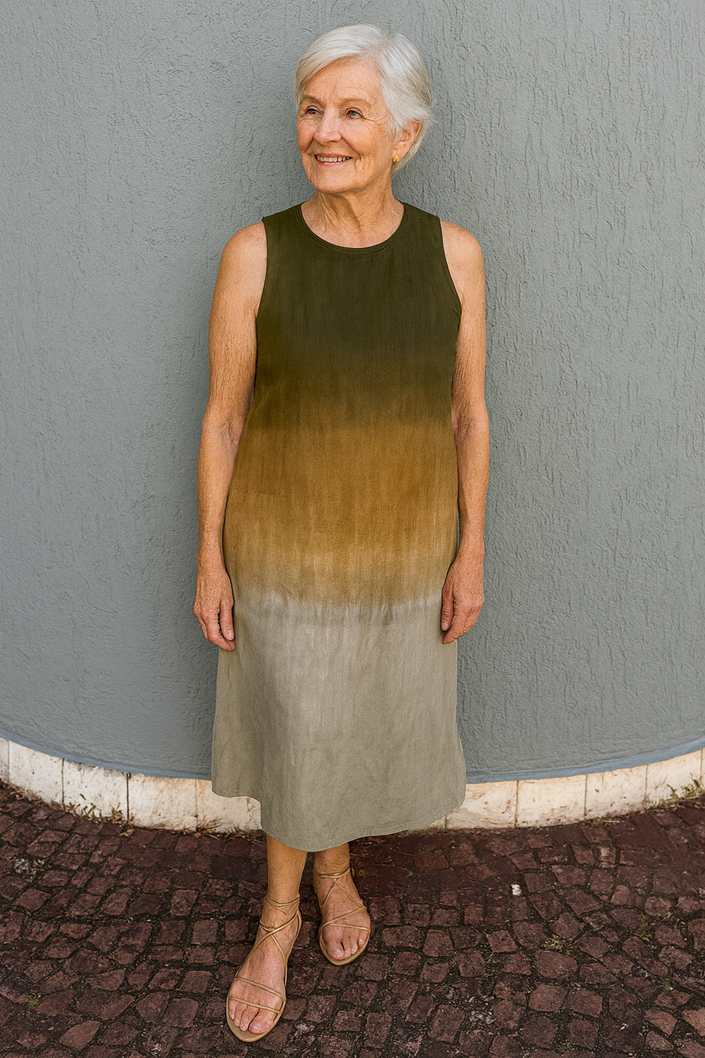 Rosalie | Flowing Ombré Midi Dress