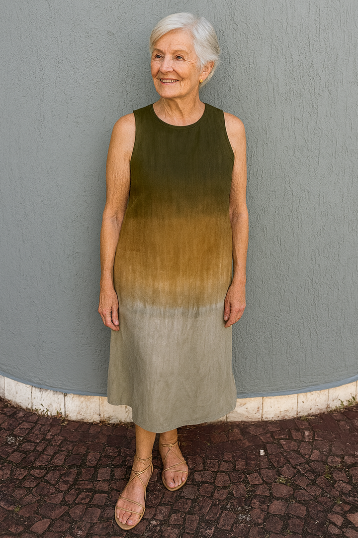 Rosalie | Flowing Ombré Midi Dress