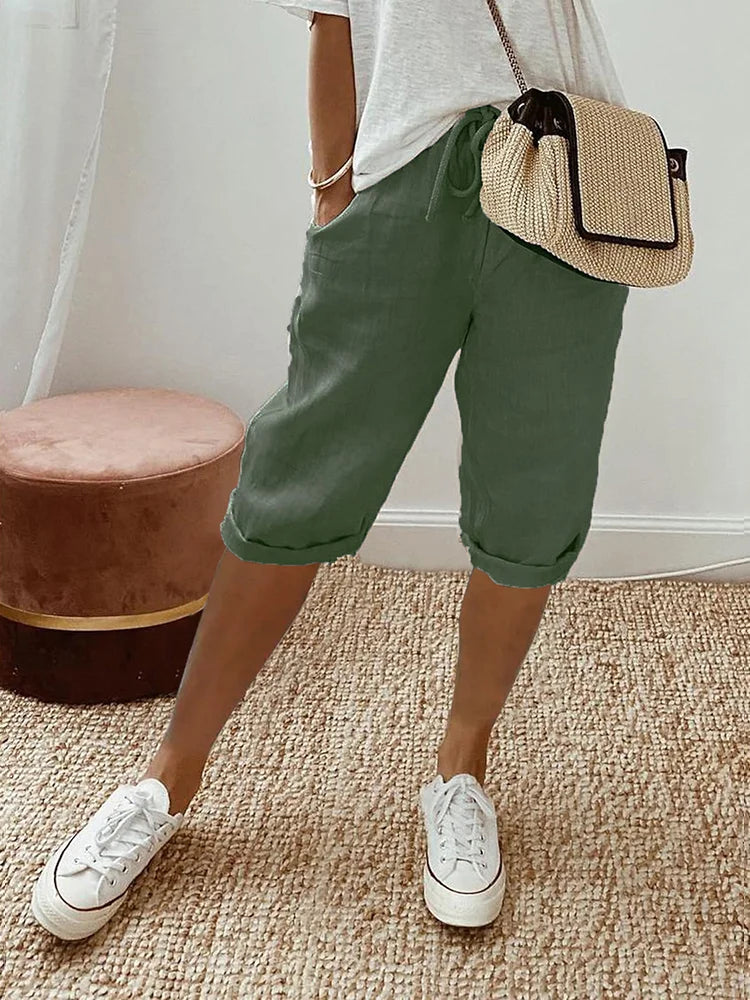 Audrey | Cotton-Linen Pants