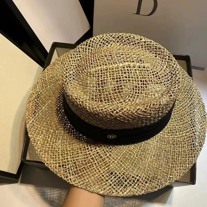 Bondi's | Woven Summer Hat with Ribbon