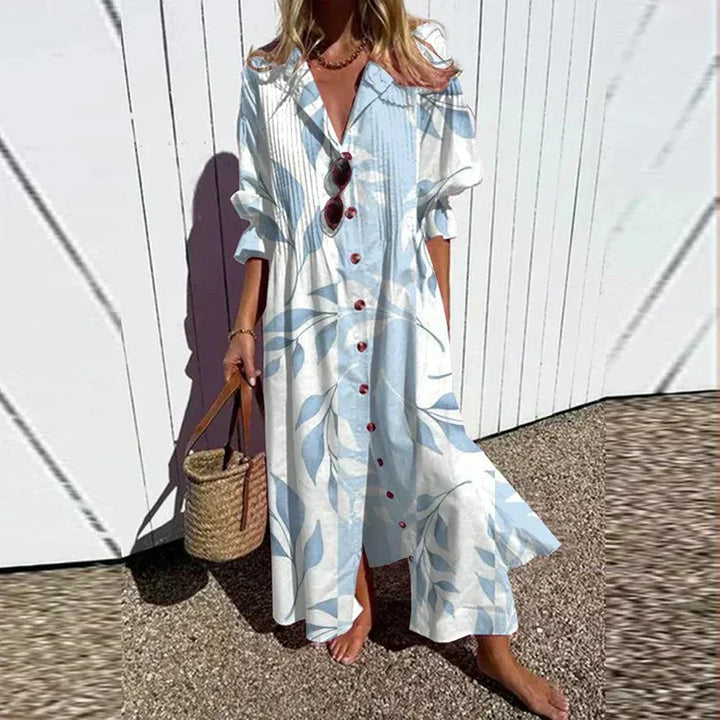 Cassidy | Boho Beauty Puff Sleeve Maxi Dress