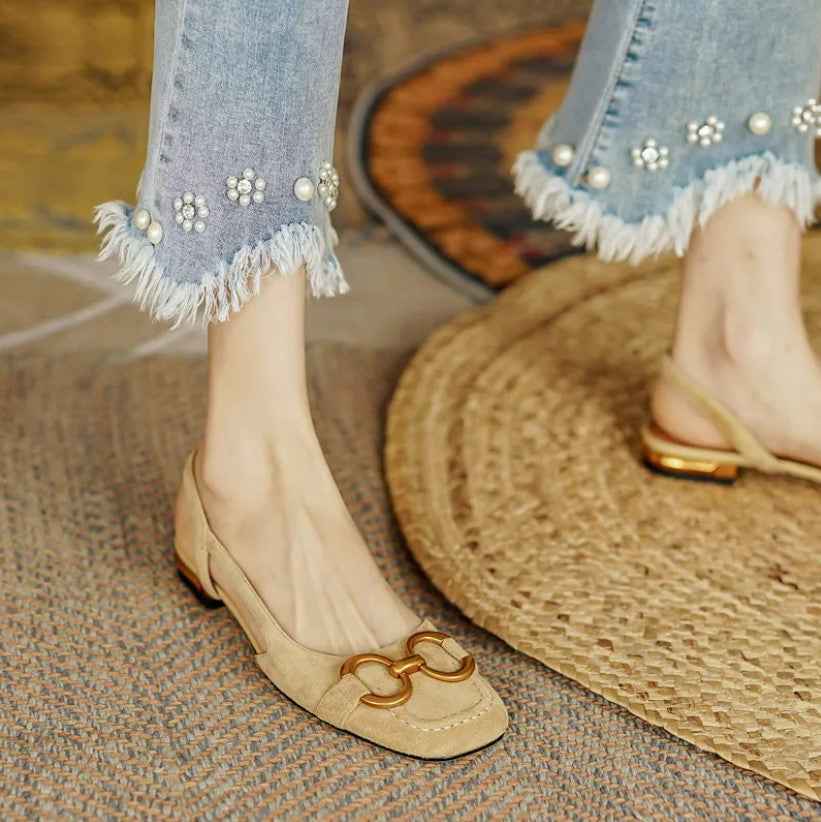 Riley | Elegant Orthopedic Square Heel Sandals