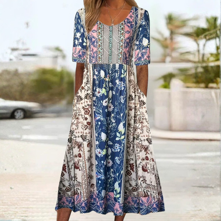 Maya | Bohemian Printed Dress