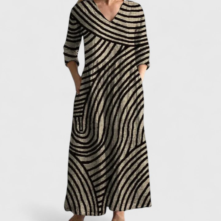 Ella | Striped Dress with Flattering Fit