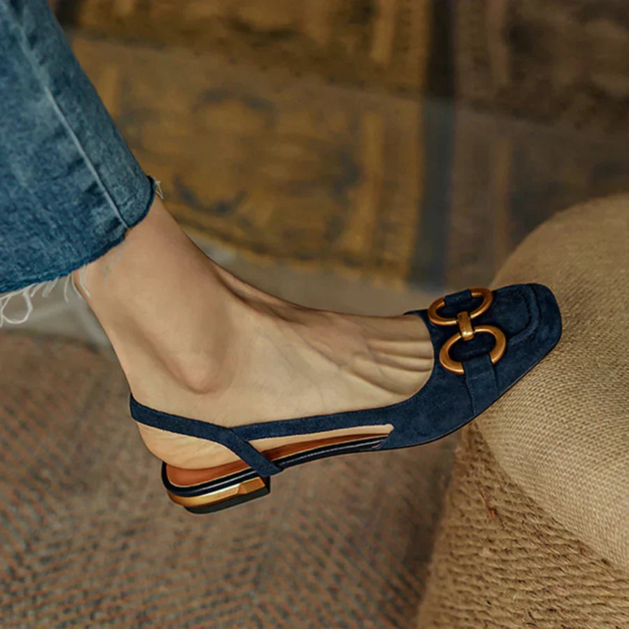 Riley | Elegant Orthopedic Square Heel Sandals