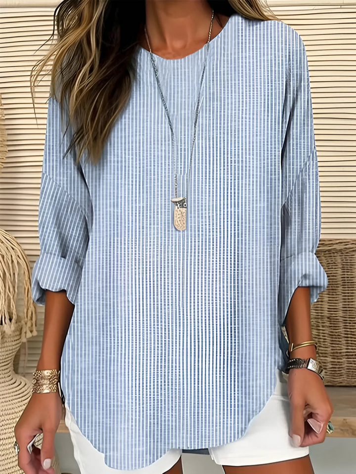 Lilah | Striped Long-Sleeve Blouse