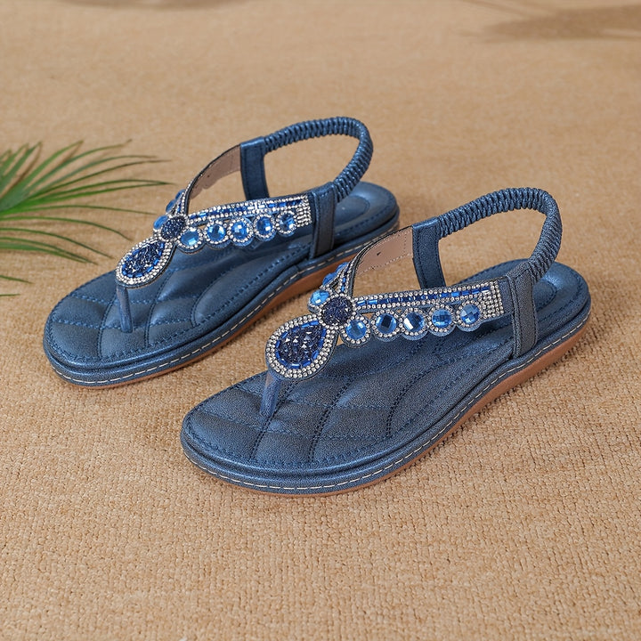 Blair | Stylish Rhinestone Flip-Flops