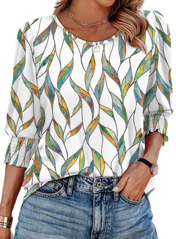 Emily | Printed Charm Top