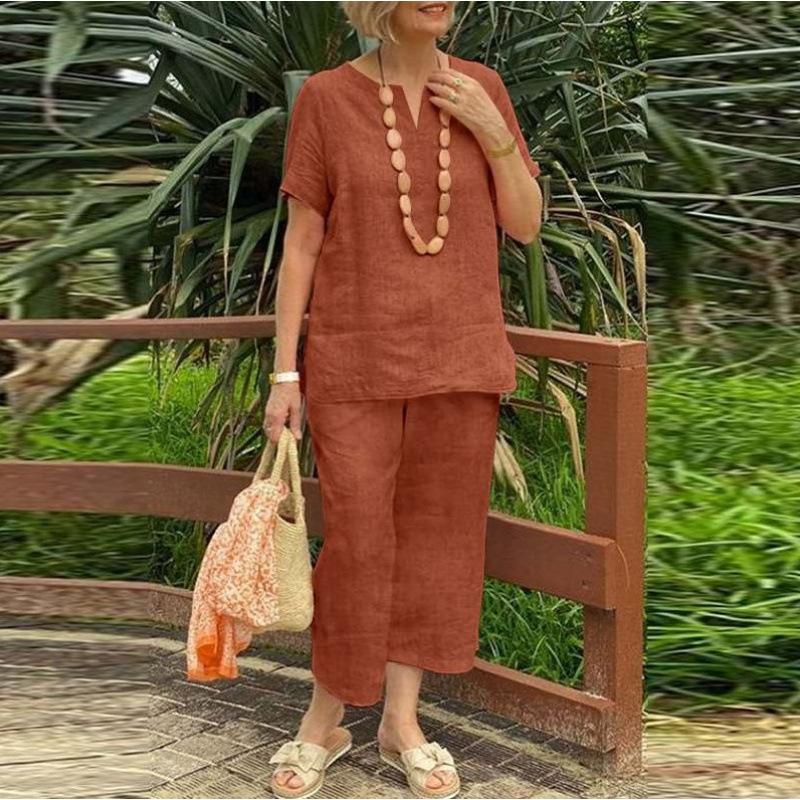 Isla | Linen Wide-Leg Set