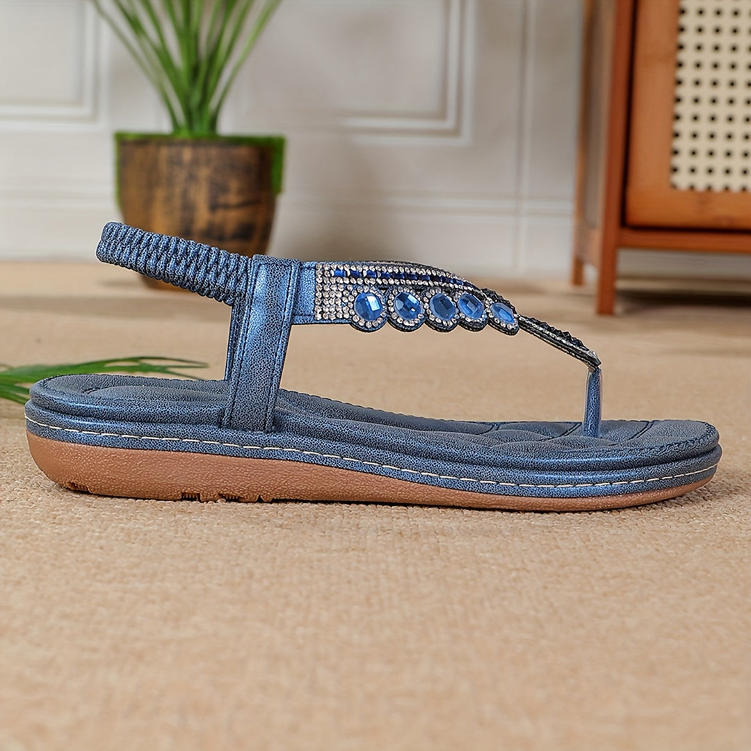 Blair | Stylish Rhinestone Flip-Flops