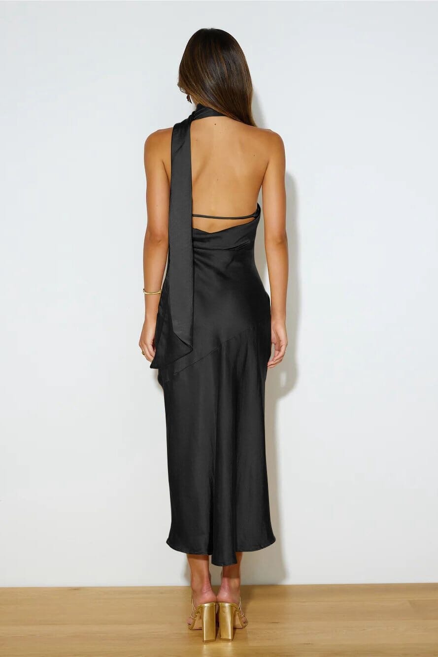 Chloe | Halter Neck Midi Dress