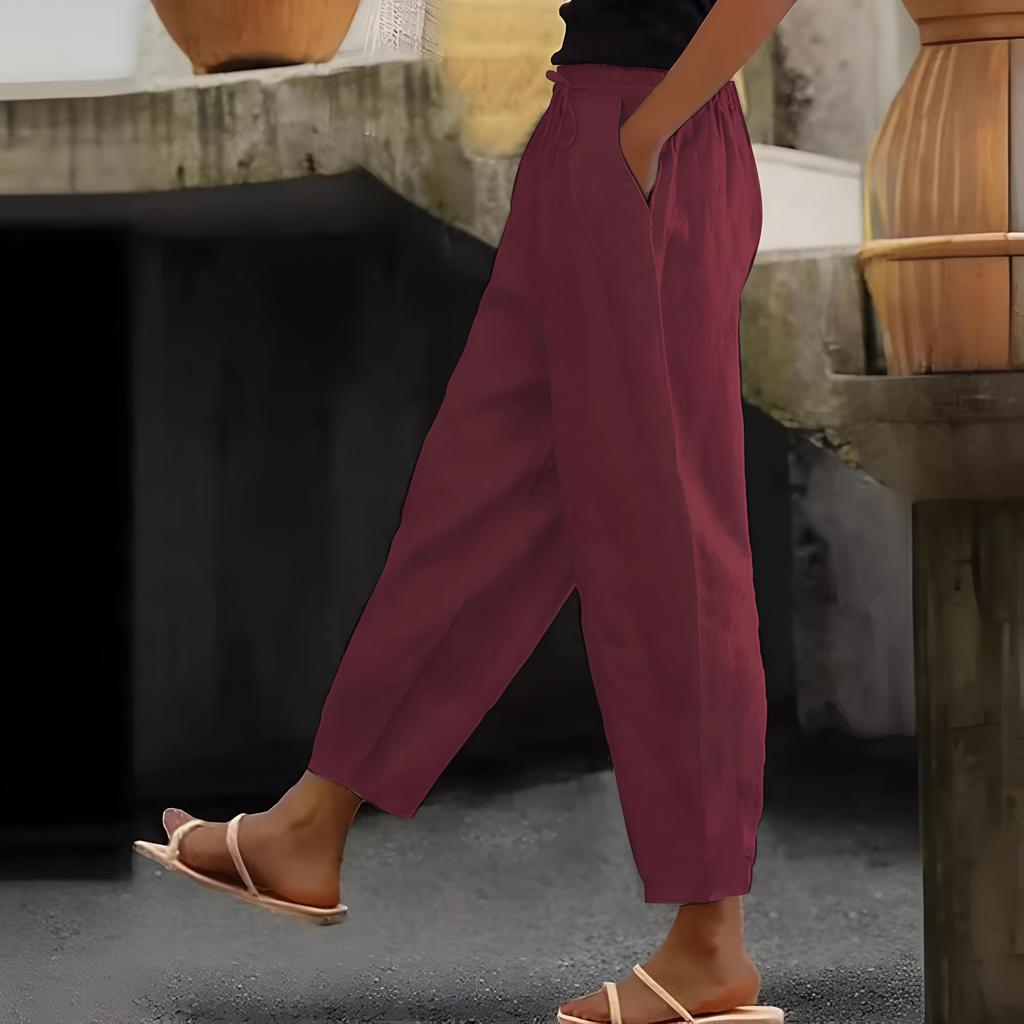 Ivy | Cotton Linen Casual Pants