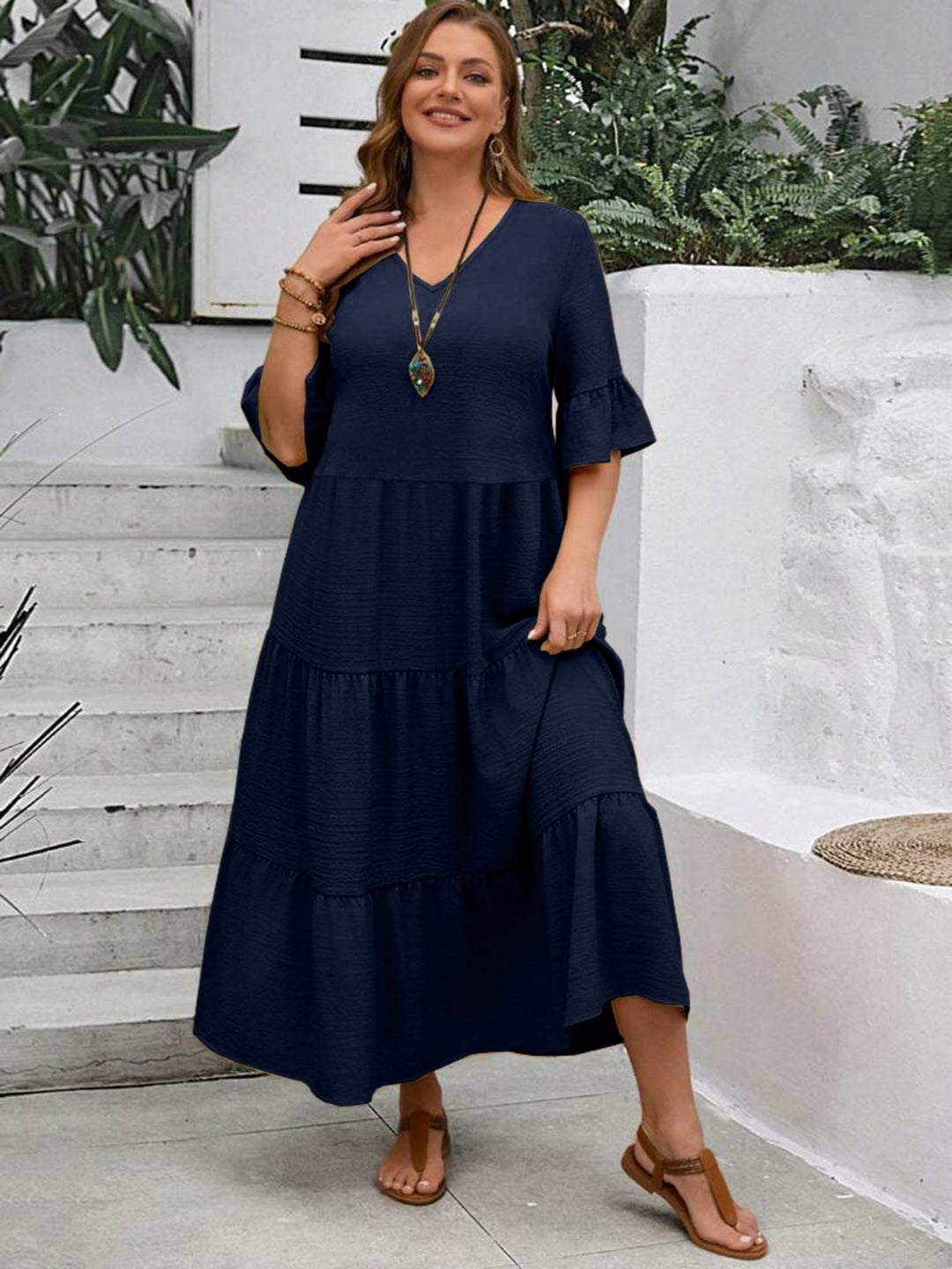 Delphine | Elegant Layered Dress