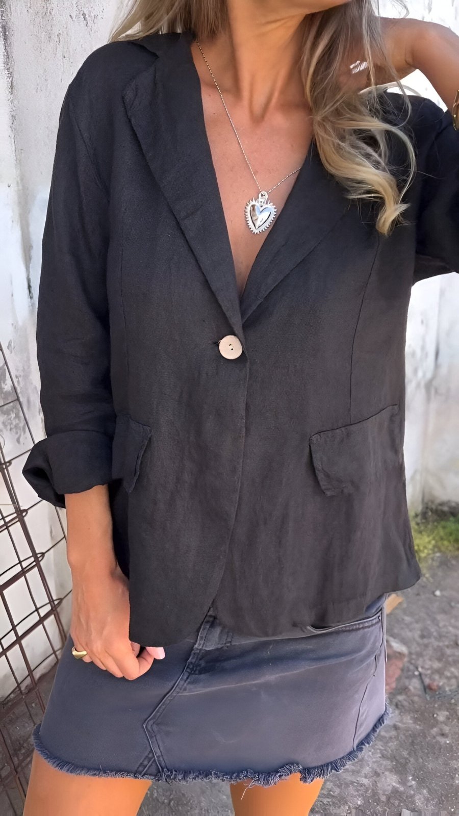 Ellie | Minimalist Blazer Top