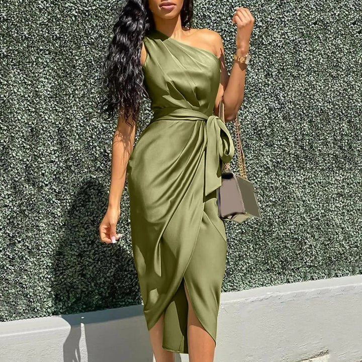 Eve | Ruffles Asymmetrical Maxi Dress