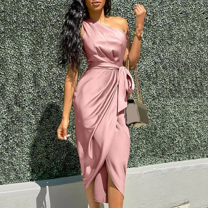 Eve | Ruffles Asymmetrical Maxi Dress