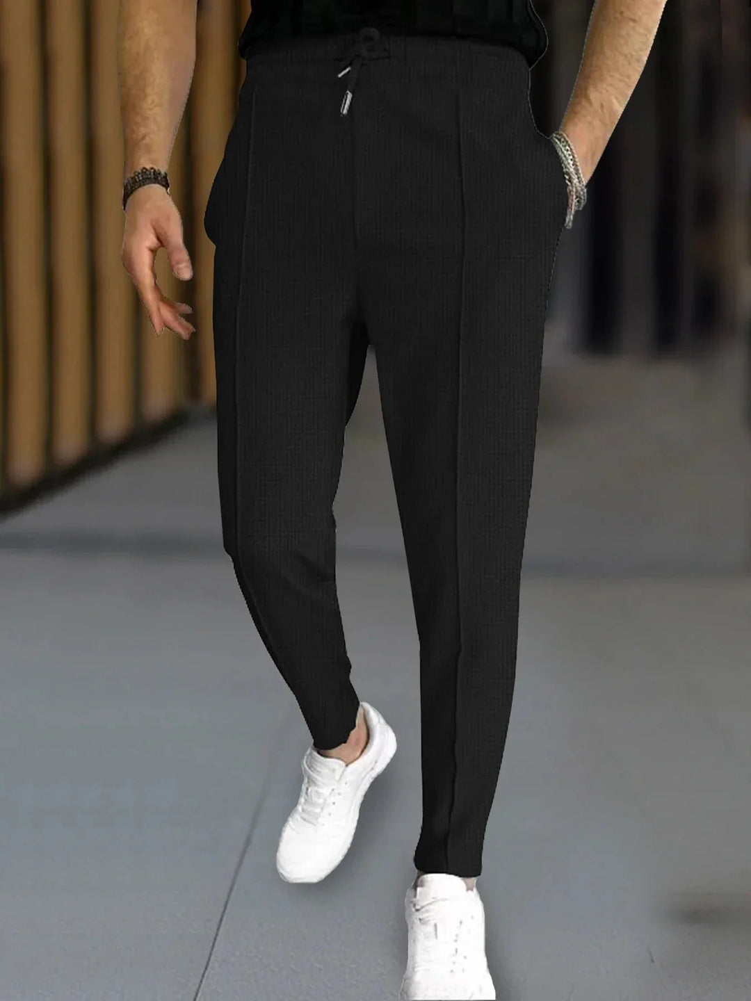 Ezra | Smart Casual Drawstring Trousers
