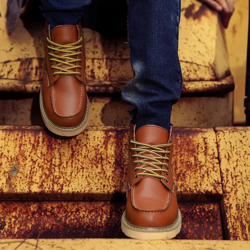 Griffin | Faux Leather Winter Boots