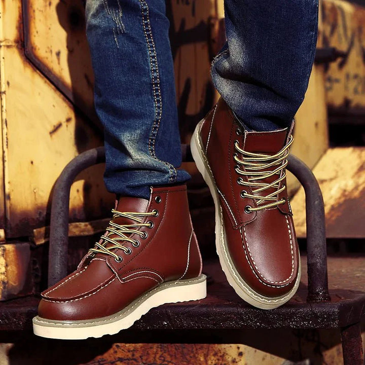 Griffin | Faux Leather Winter Boots