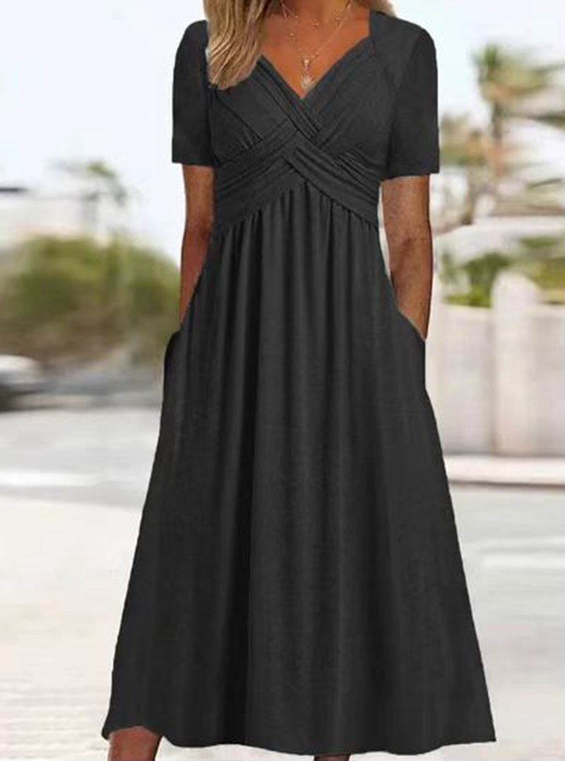 Mona | Figure Flattering Maxi Dress with Pockets