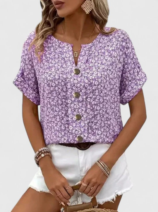 Sabine | Elegant Floral Top